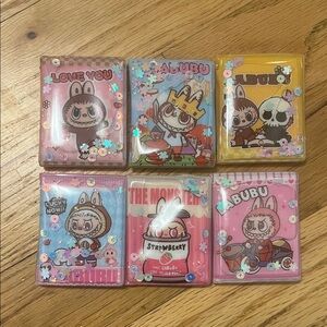 Labubu The Monsters Mini 2” Sticker Journal Notebooks - 6pack new